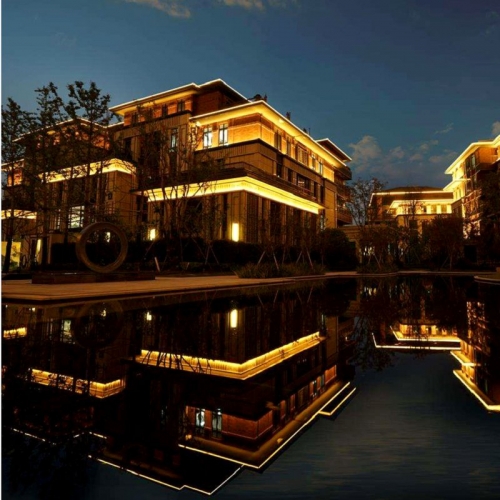 安裝大功率LED洗墙灯需间距工程建筑多远