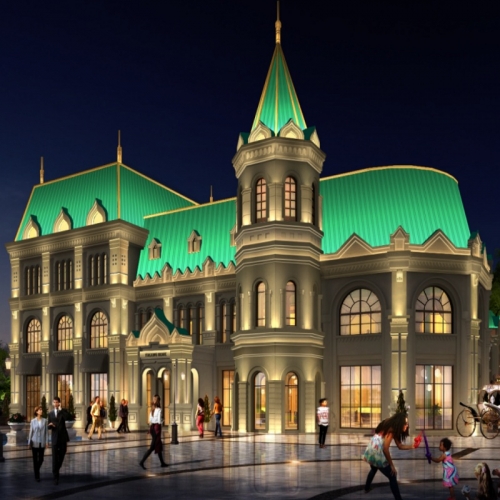 仿俄罗斯建筑亮化，融入东欧风情，感受异国的别样灯光魅力