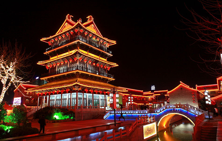 古建筑亮化 古建筑亮化