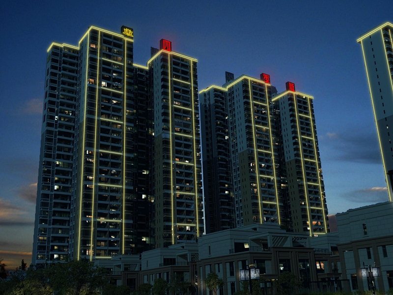 四季城楼体亮化